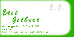 edit gilbert business card